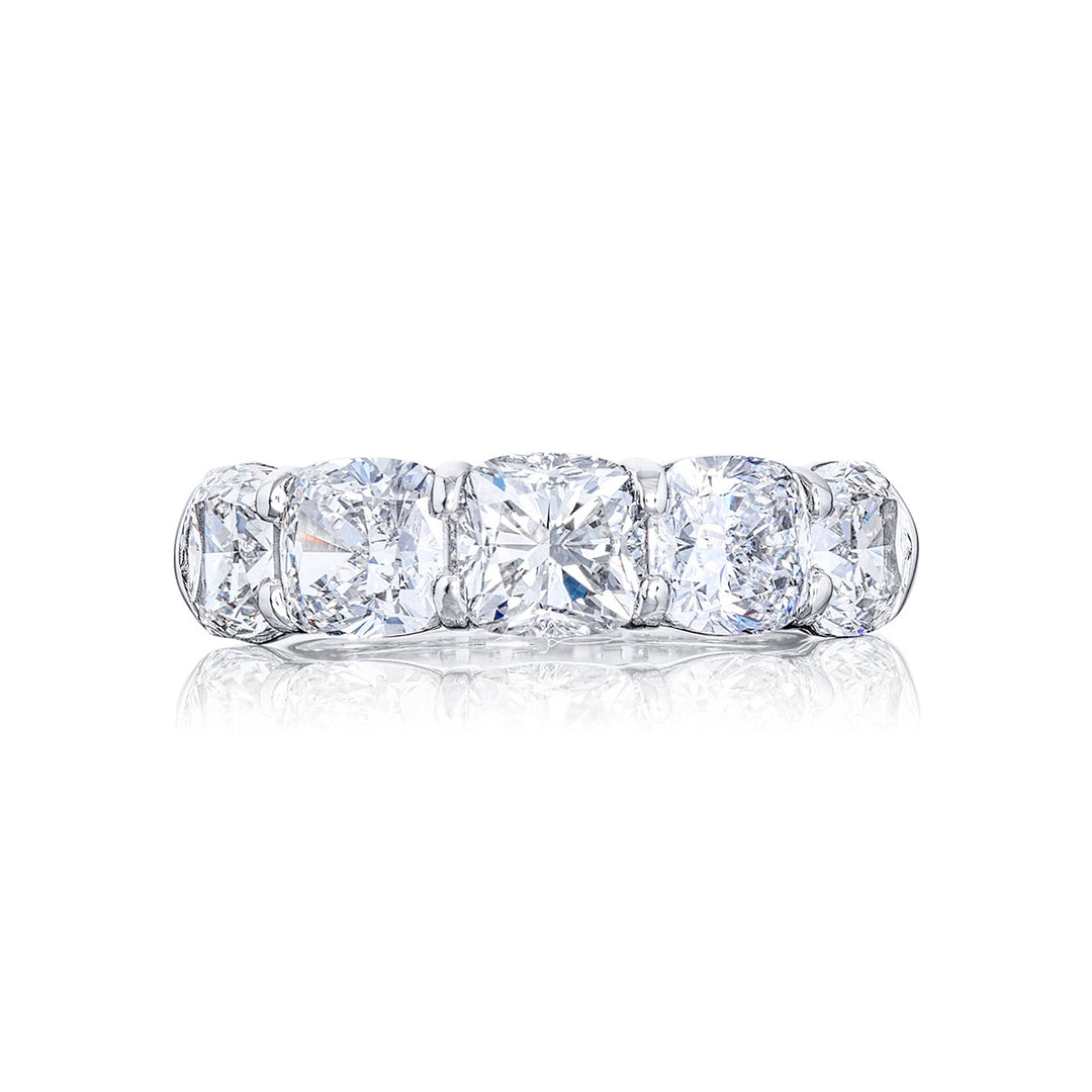Elegance Elevated: Classic Cushion-Cut Diamond Band