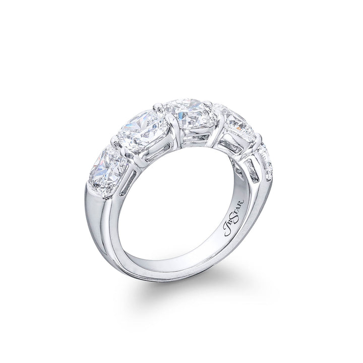 Elegance Elevated: Classic Cushion-Cut Diamond Band