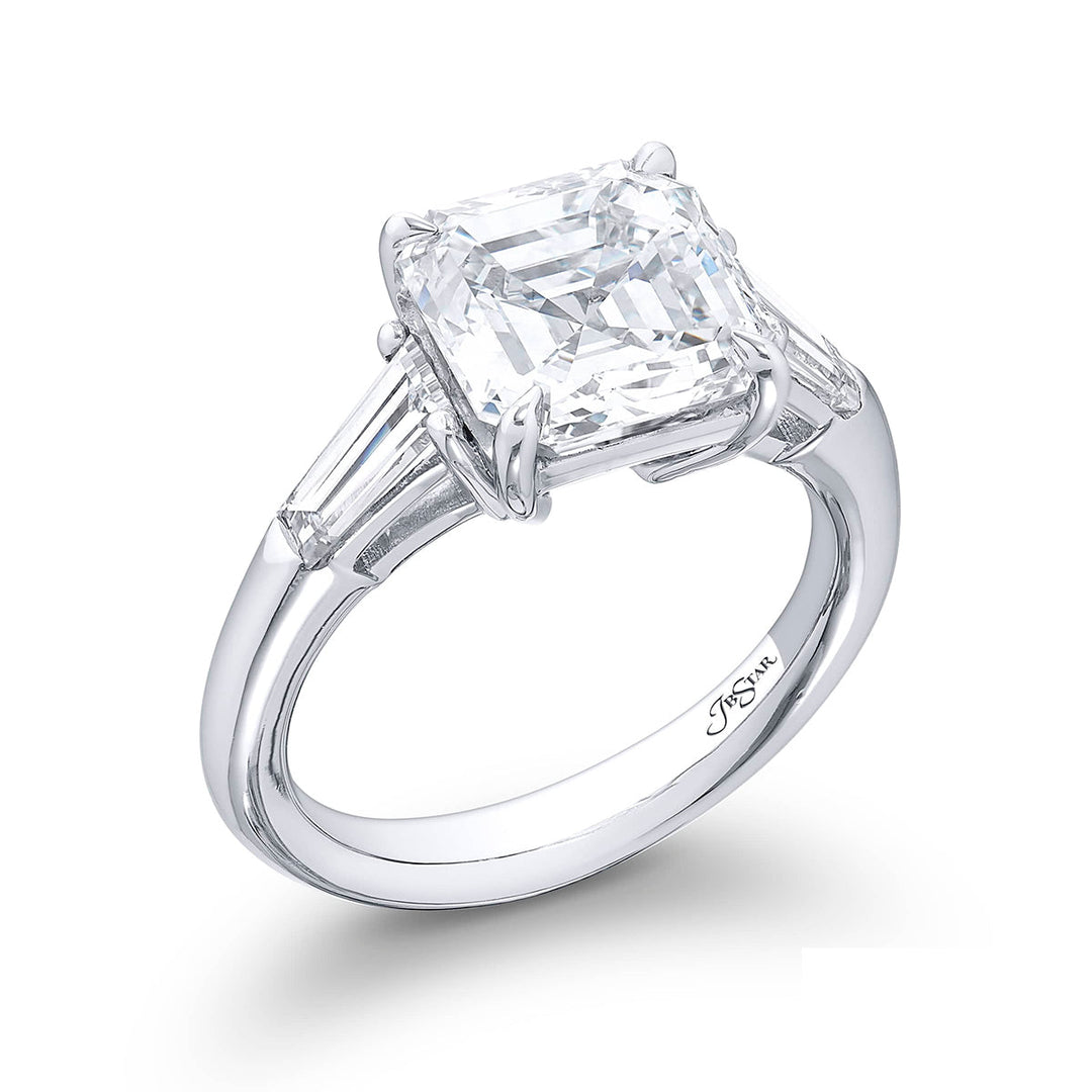 3.69 ct. GIA-Certified Square Emerald-Cut Diamond Ring