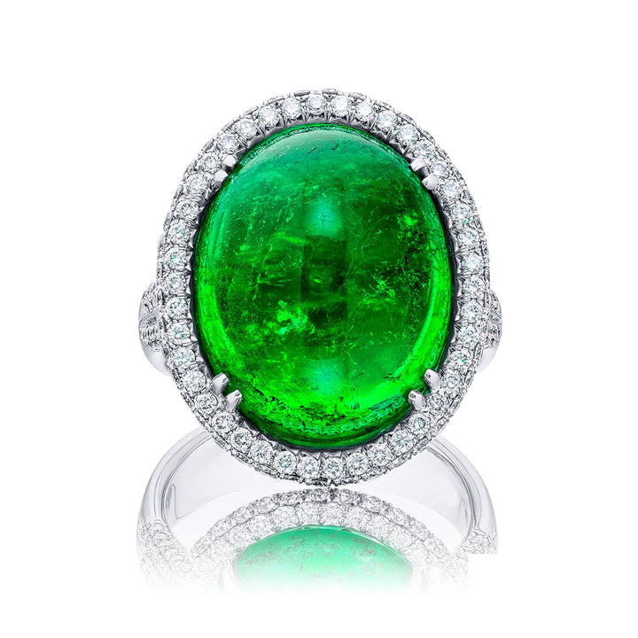 One-of-a-Kind 19.37 ct. Certified Colombian Emerald Ring