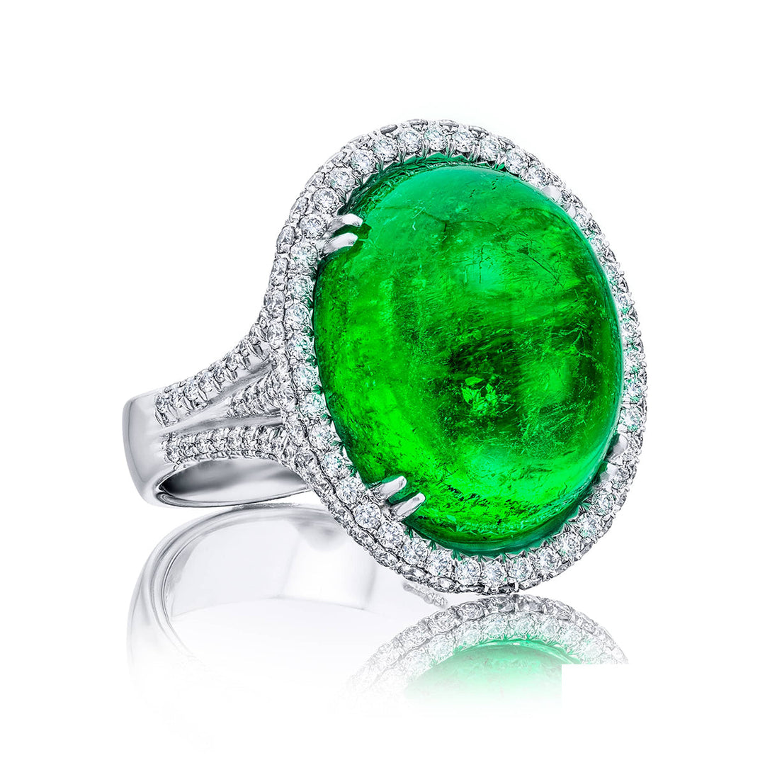One-of-a-Kind 19.37 ct. Certified Colombian Emerald Ring