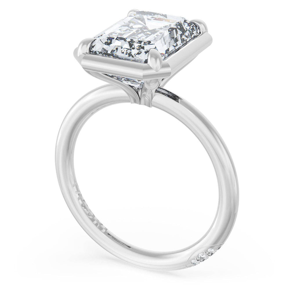 Emerald Solitaire Engagement Ring