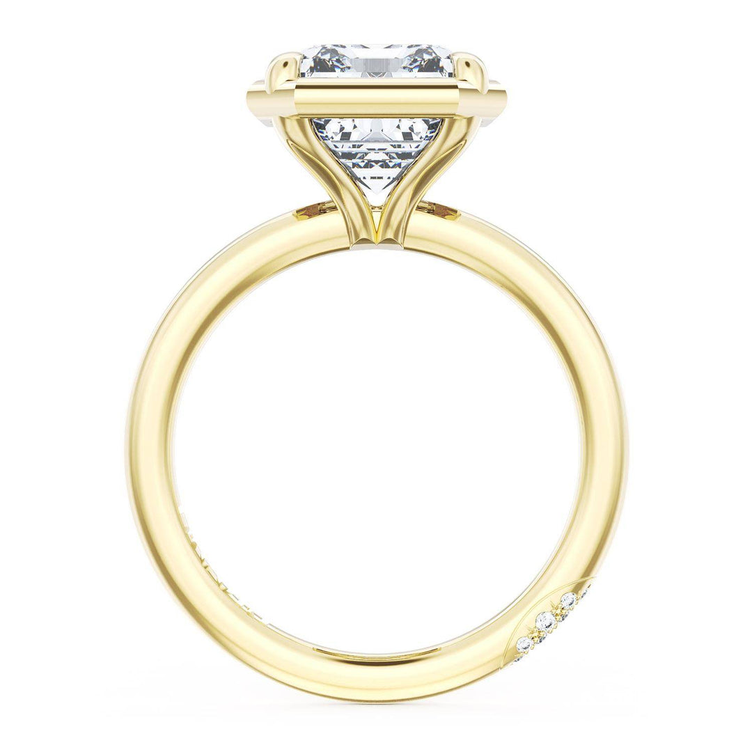 Emerald Solitaire Engagement Ring