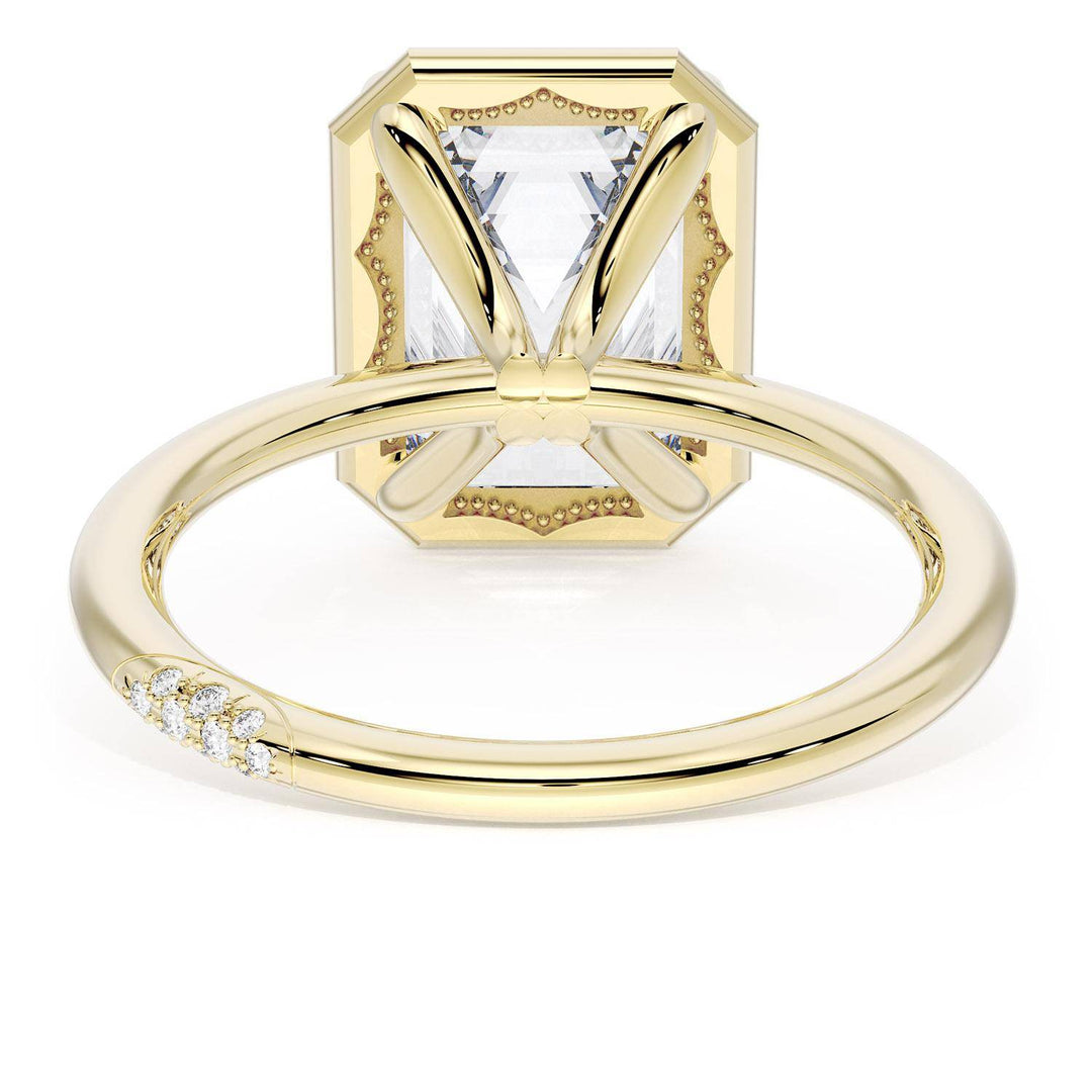 Emerald Solitaire Engagement Ring