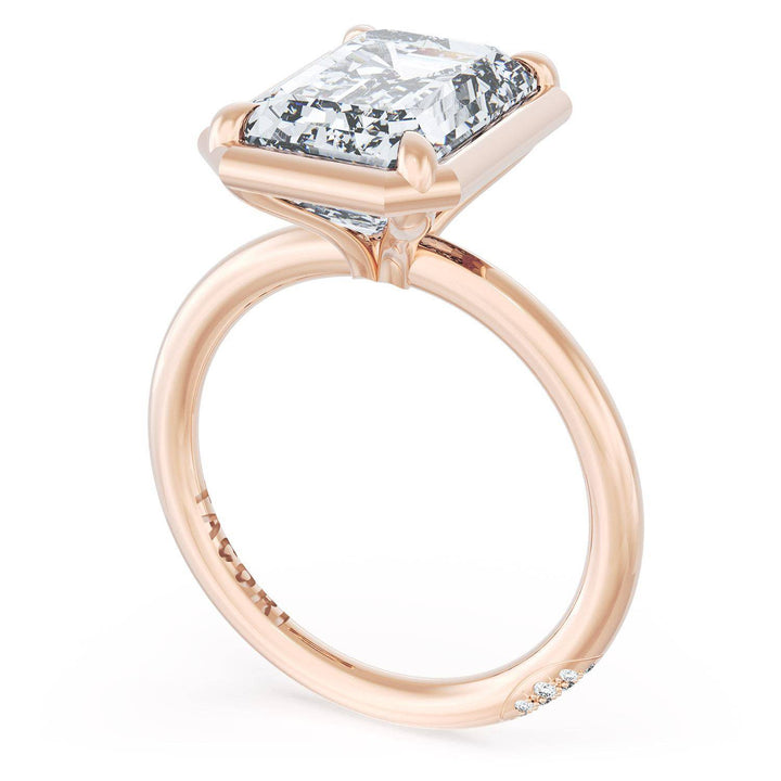 Emerald Solitaire Engagement Ring