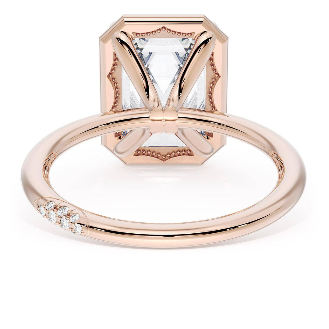 Emerald Solitaire Engagement Ring