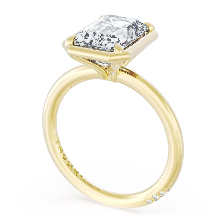 Emerald Solitaire Engagement Ring