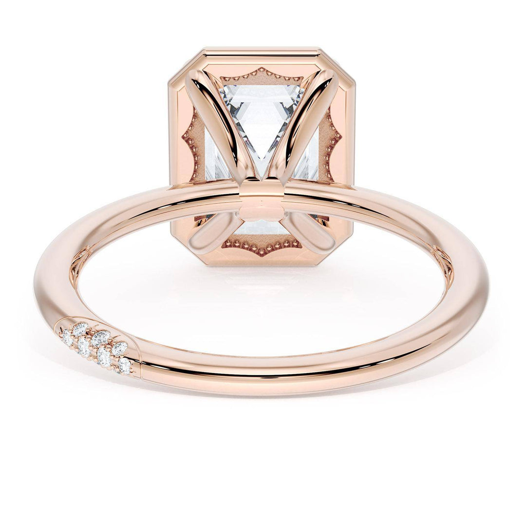 Emerald Solitaire Engagement Ring