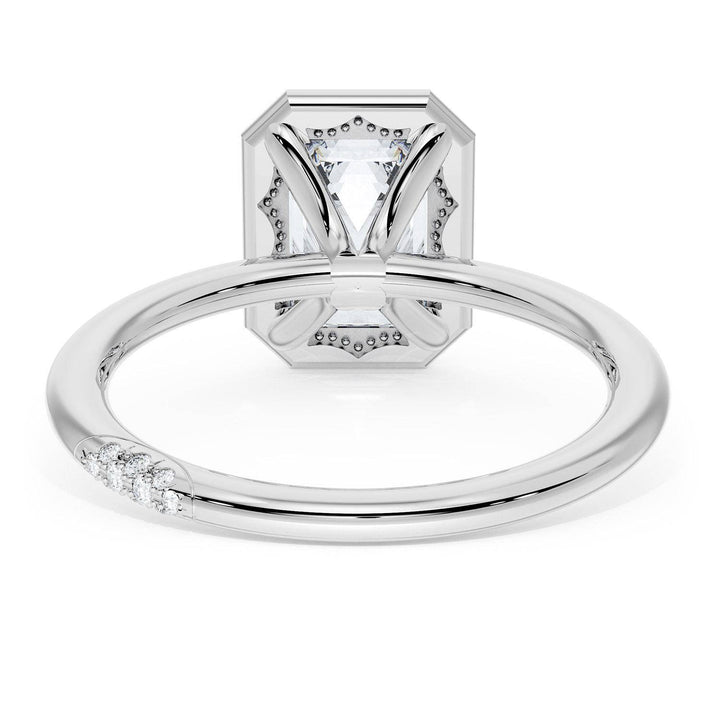 Emerald Solitaire Engagement Ring