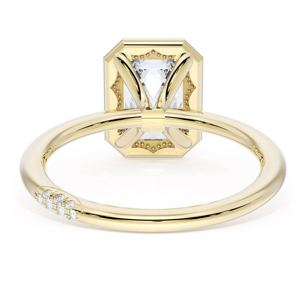 Emerald Solitaire Engagement Ring