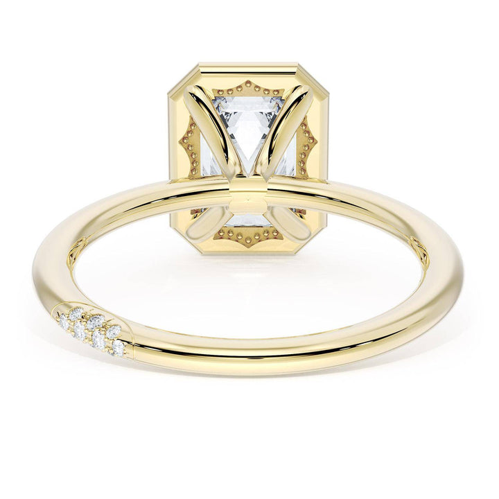 Emerald Solitaire Engagement Ring