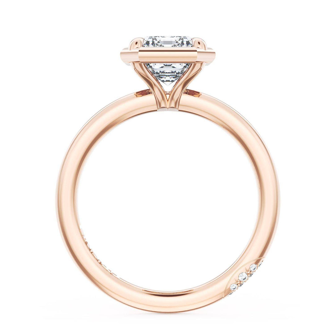 Emerald Solitaire Engagement Ring