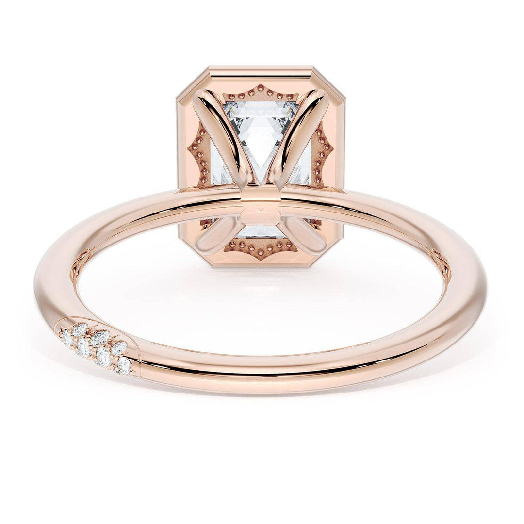 Emerald Solitaire Engagement Ring