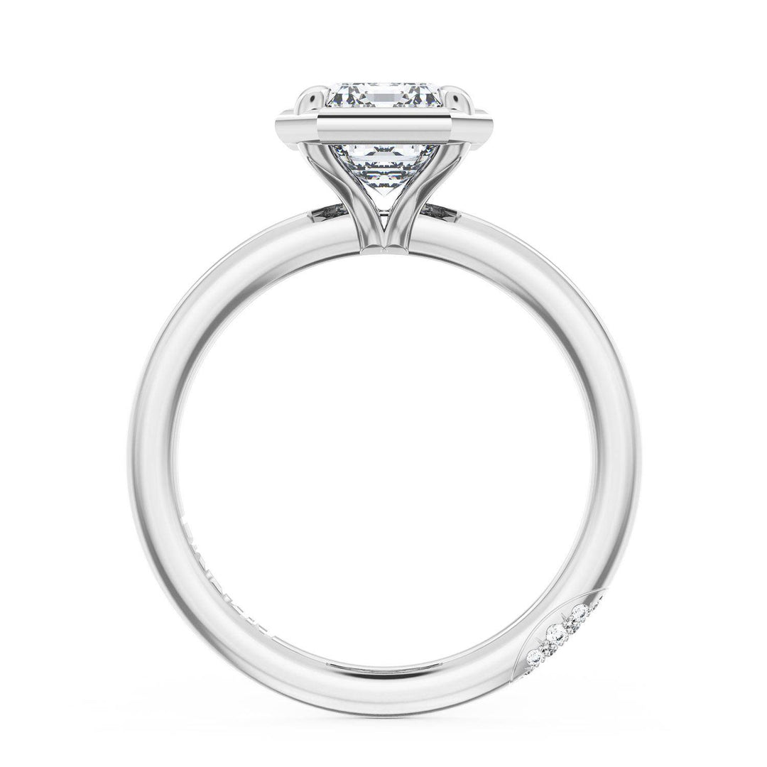 Emerald Solitaire Engagement Ring