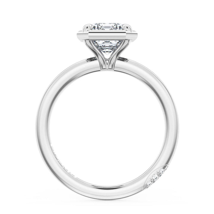 Emerald Solitaire Engagement Ring