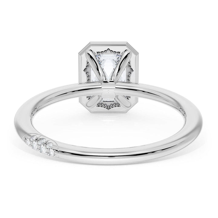 Emerald Solitaire Engagement Ring