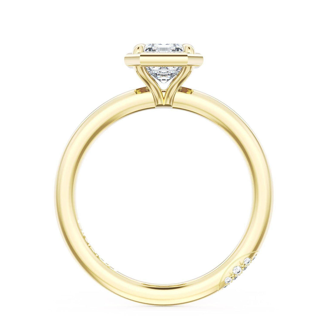 Emerald Solitaire Engagement Ring