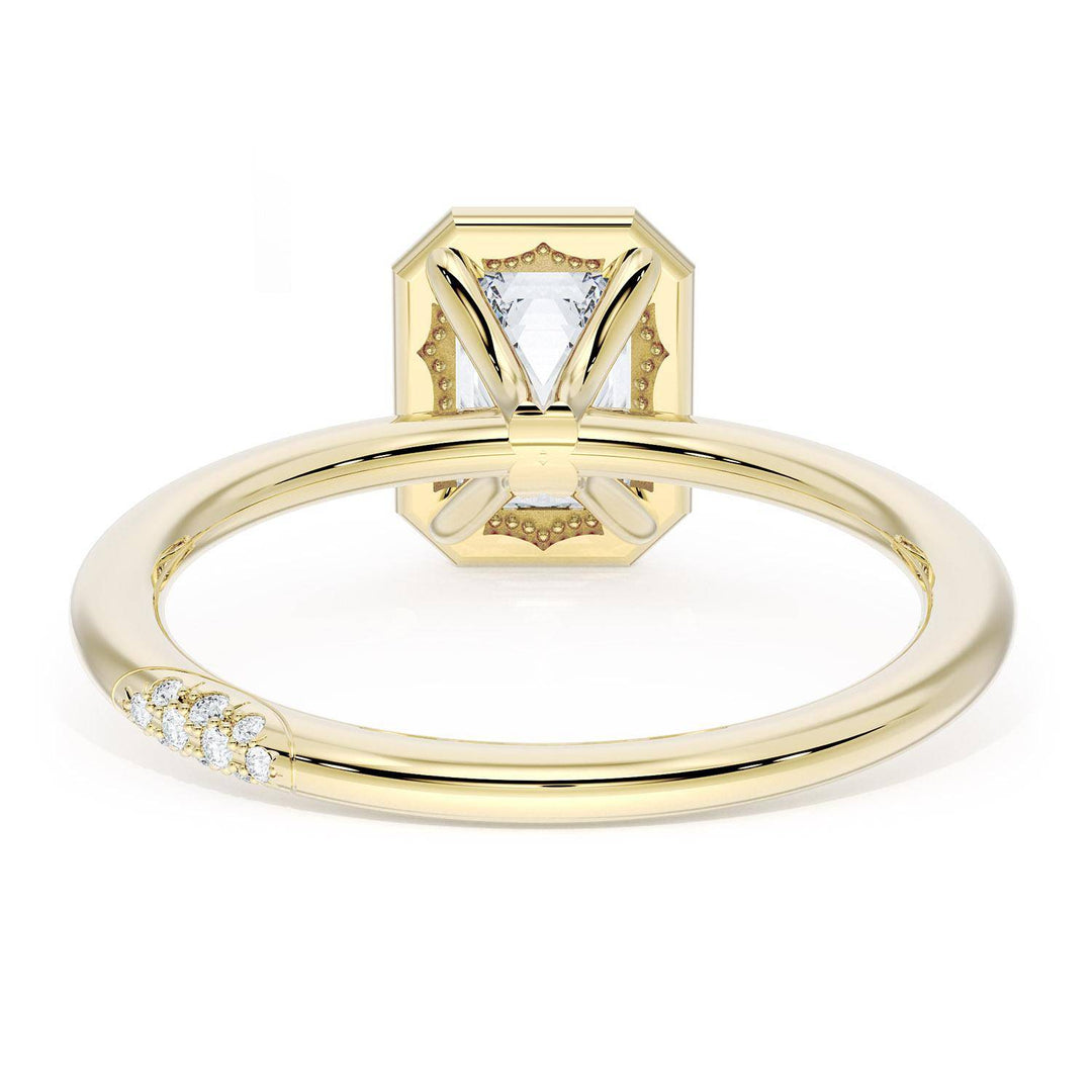 Emerald Solitaire Engagement Ring