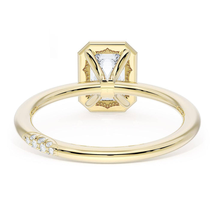 Emerald Solitaire Engagement Ring