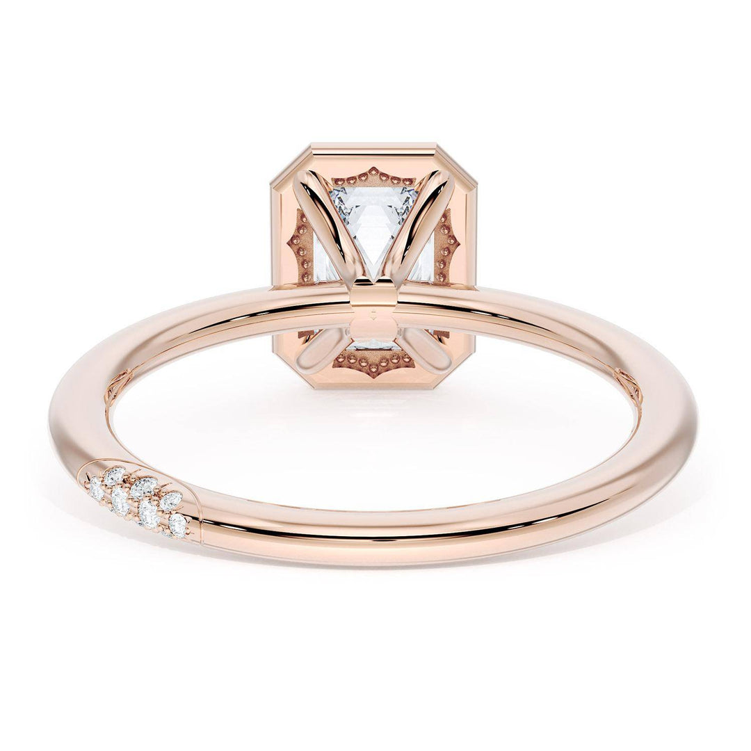 Emerald Solitaire Engagement Ring