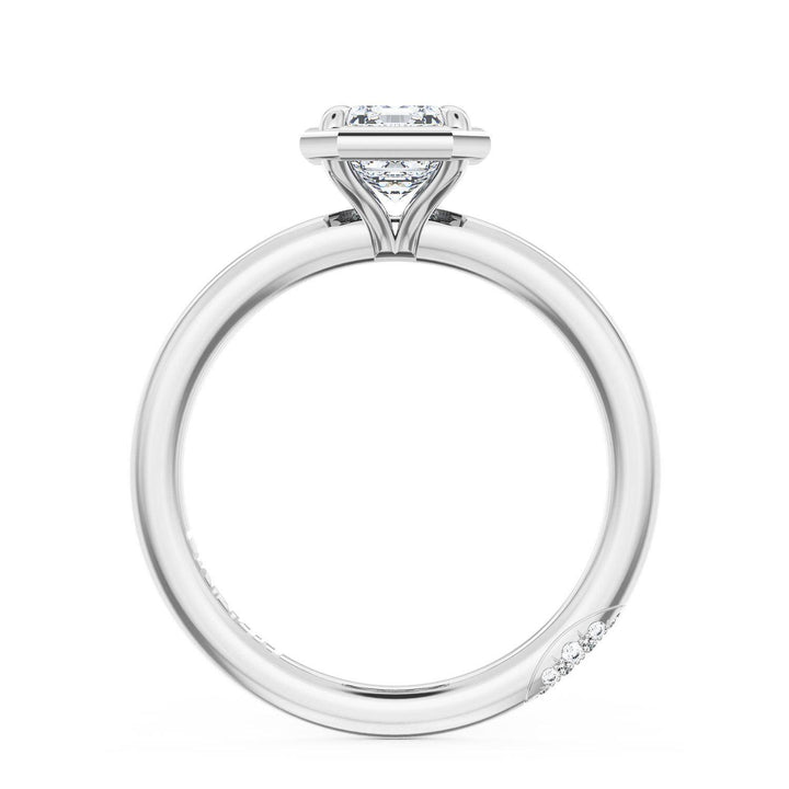 Emerald Solitaire Engagement Ring