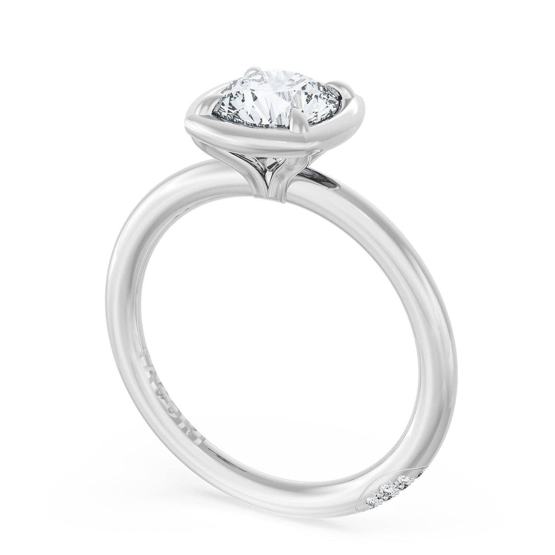 Cushion Solitaire Engagement Ring