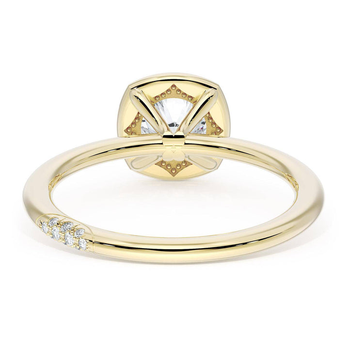 Cushion Solitaire Engagement Ring