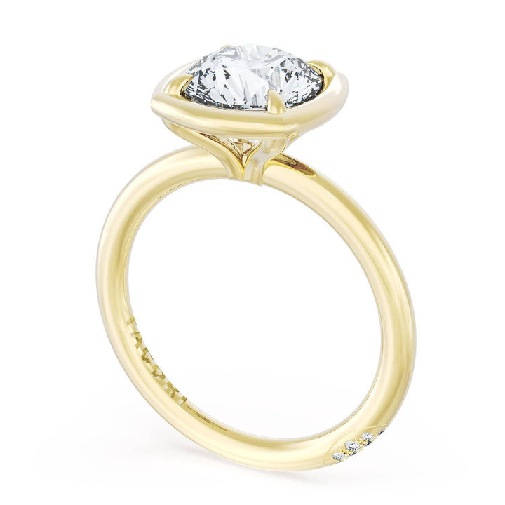 Cushion Solitaire Engagement Ring