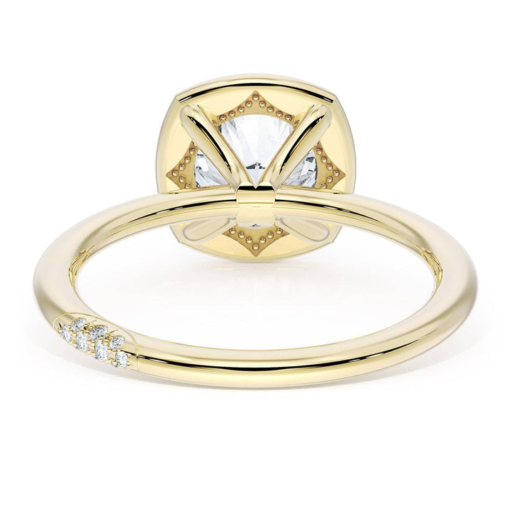 Cushion Solitaire Engagement Ring