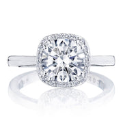 Round with Cushion Bloom Engagement Ring