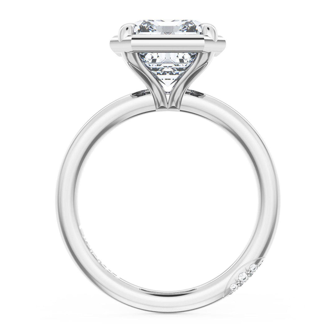 Emerald Solitaire Engagement Ring