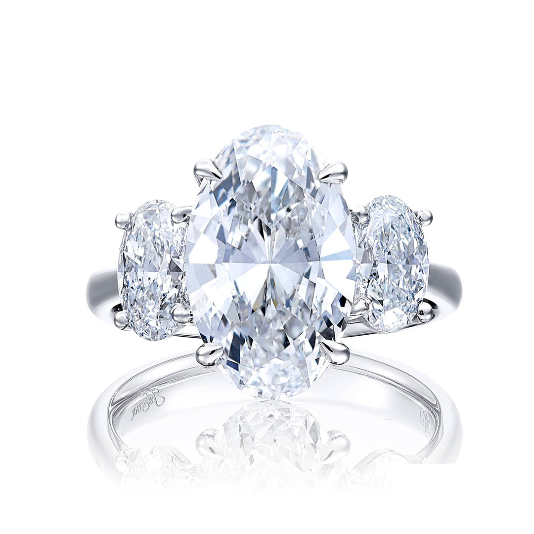 Platinum Oval Diamond GIA Certified Engagement Ring