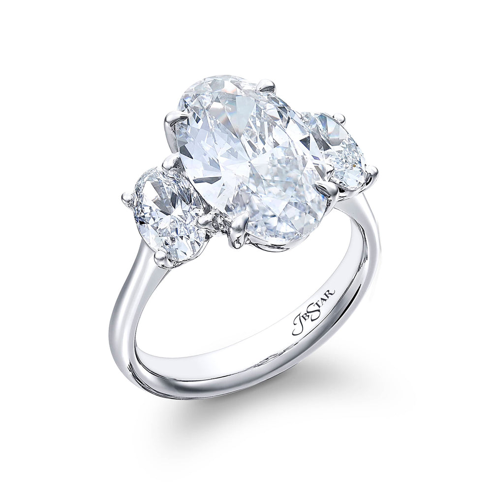 Platinum Oval Diamond GIA Certified Engagement Ring