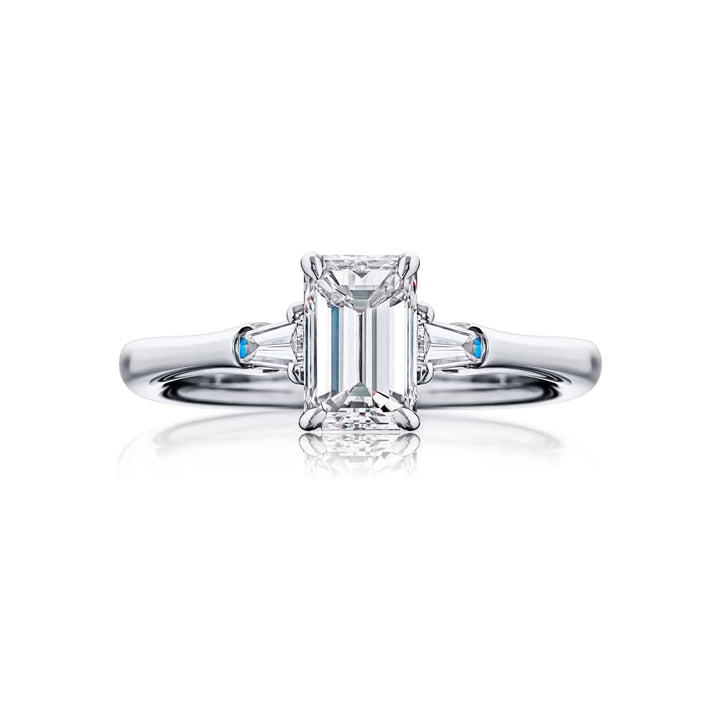 1.16 ct. GIA-Certified Emerald-Cut Diamond Ring in Platinum