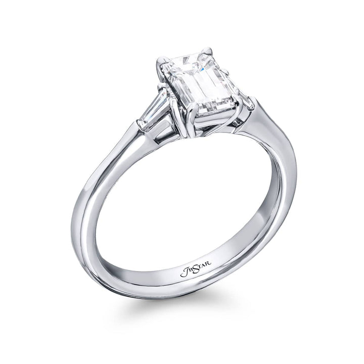 1.16 ct. GIA-Certified Emerald-Cut Diamond Ring in Platinum