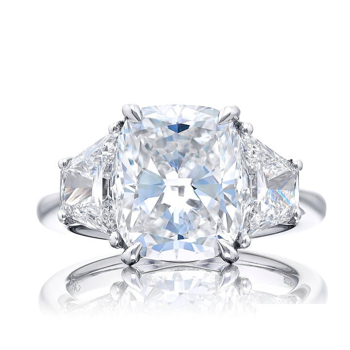 4.63 ct. GIA-Certified Cushion-Cut Diamond Engagement Ring in Platinum