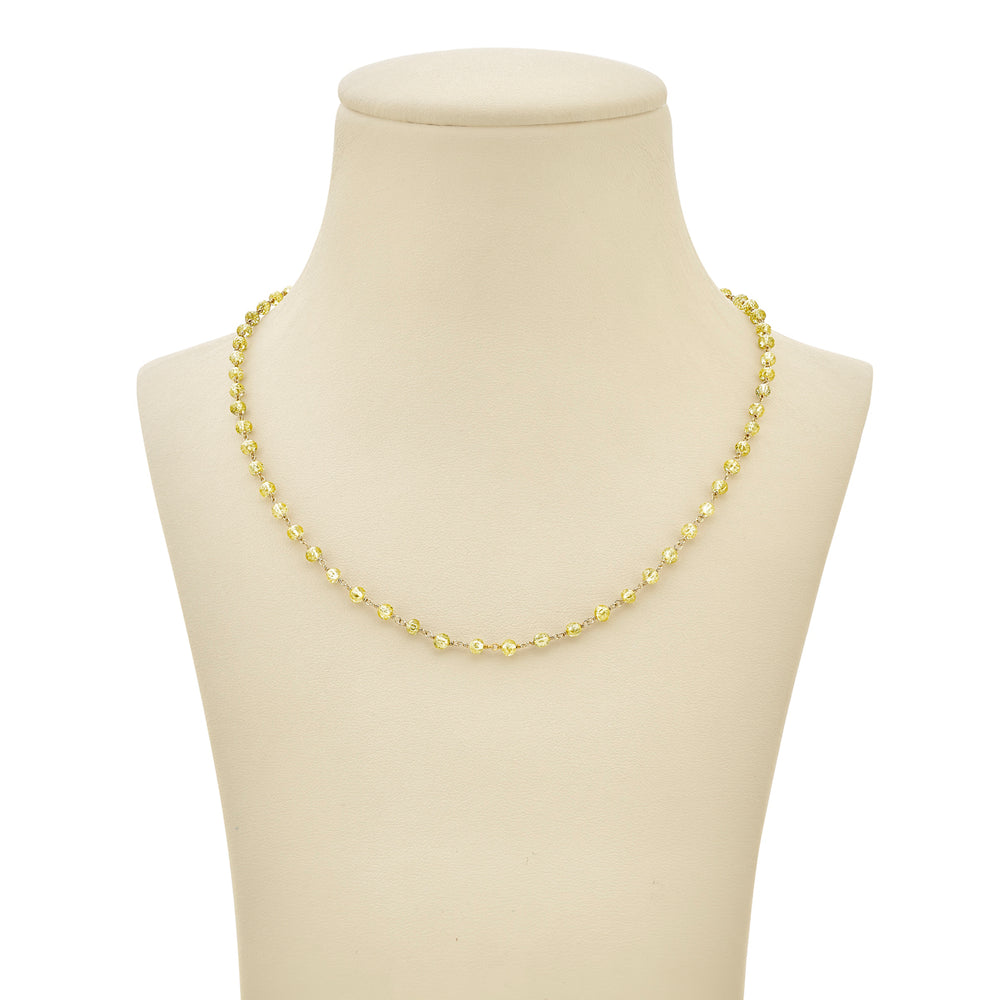 18K Yellow Briolette Fancy Yellow Diamond Necklace