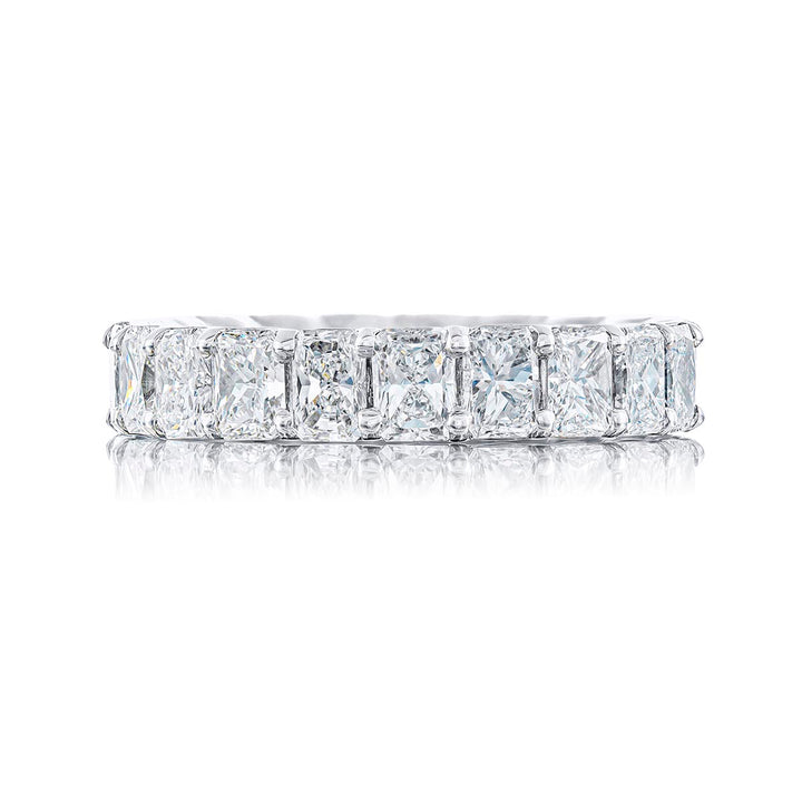 Diamond Eternity Band 20 Radiant Cut Diamonds Shared Prong