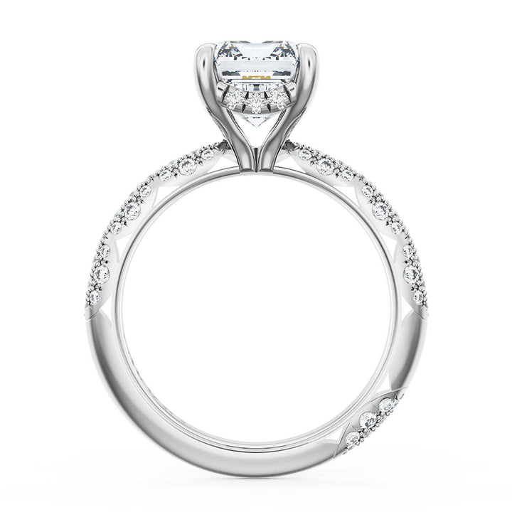 Emerald Bloom Engagement Ring