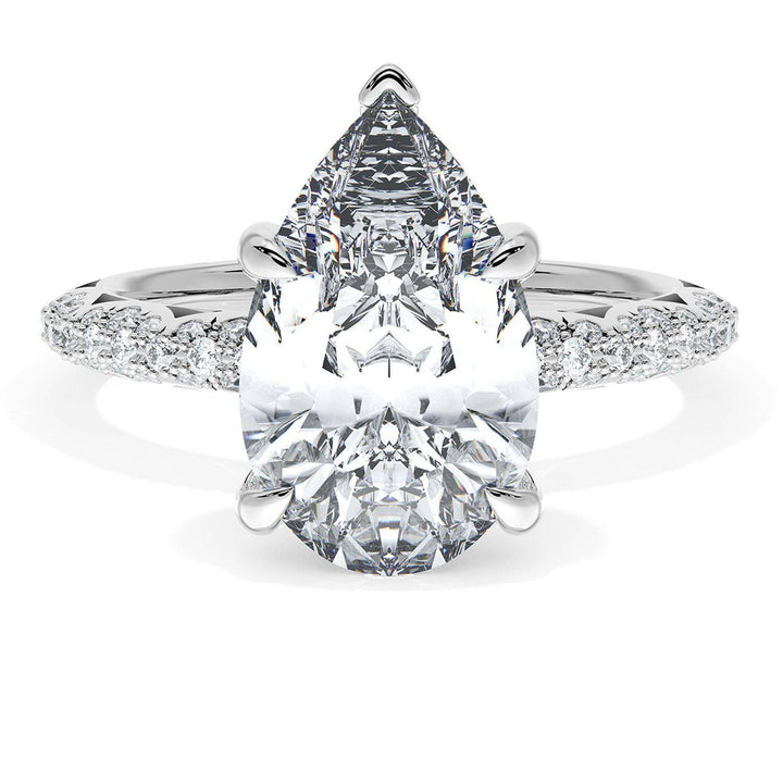 Pear Bloom Engagement Ring