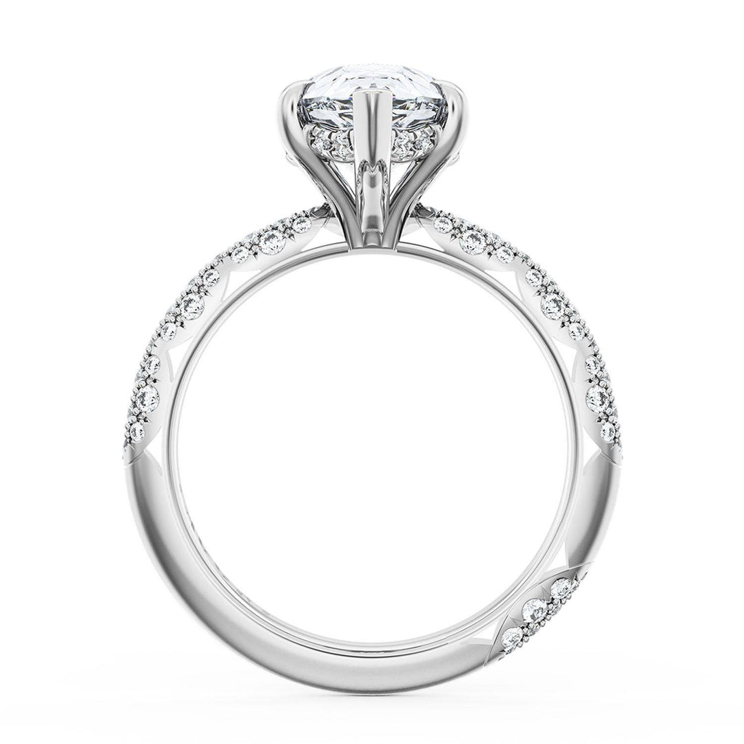 Pear Bloom Engagement Ring