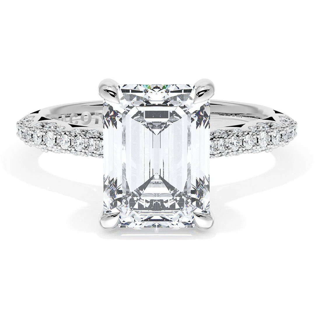 Emerald Bloom Engagement Ring