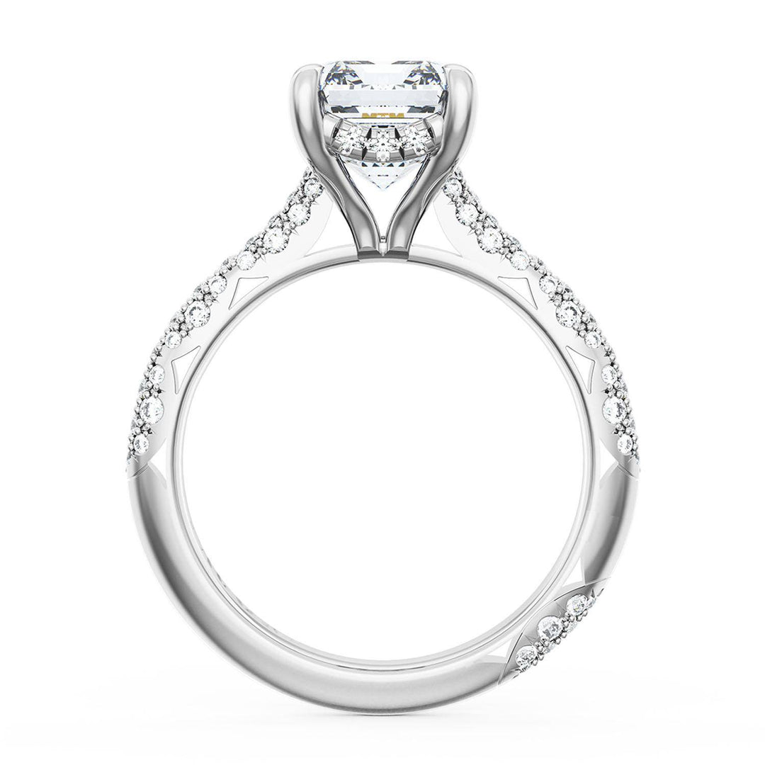 Emerald Bloom Engagement Ring