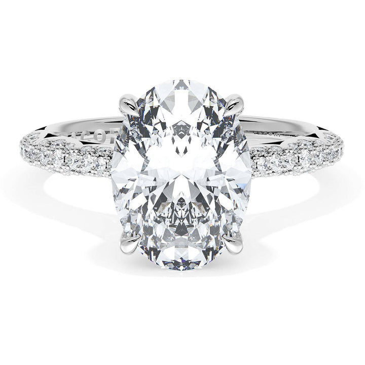 Oval Bloom Engagement Ring