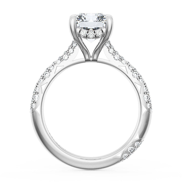 Radiant Bloom Engagement Ring