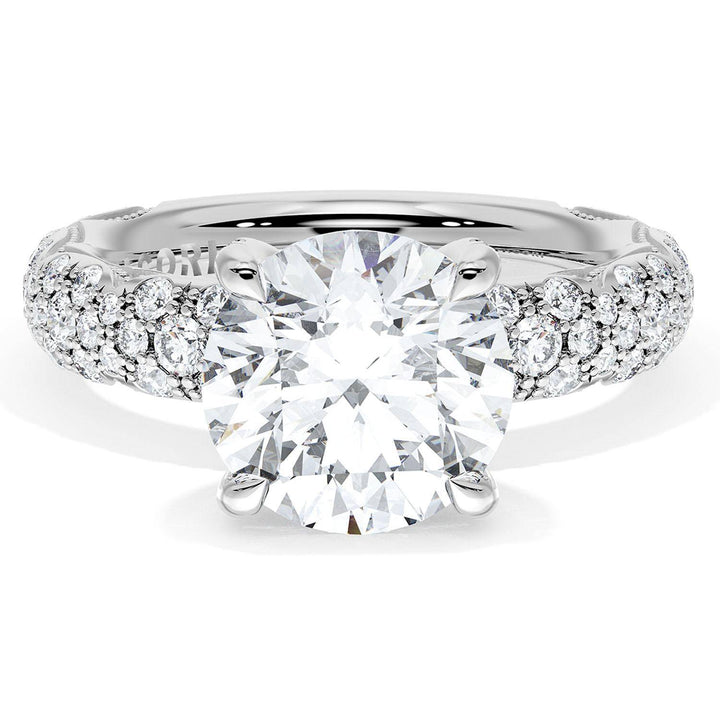 Round Bloom Engagement Ring