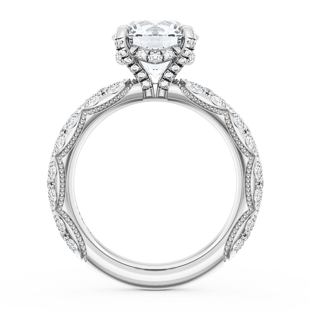 Round Bloom Engagement Ring
