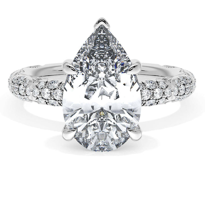Pear Bloom Engagement Ring