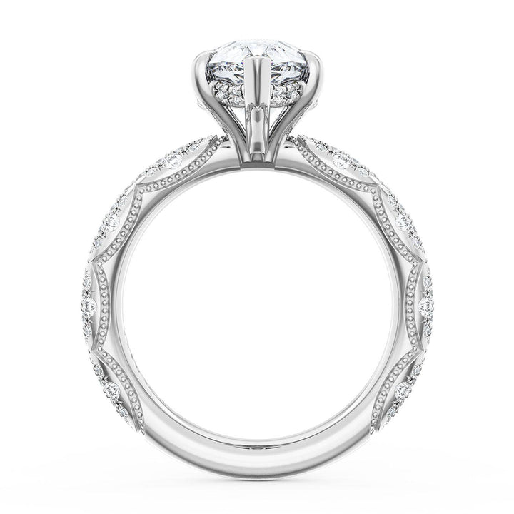 Pear Bloom Engagement Ring