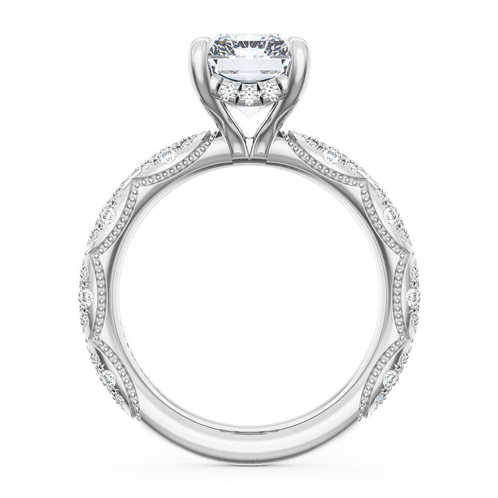 Radiant Bloom Engagement Ring